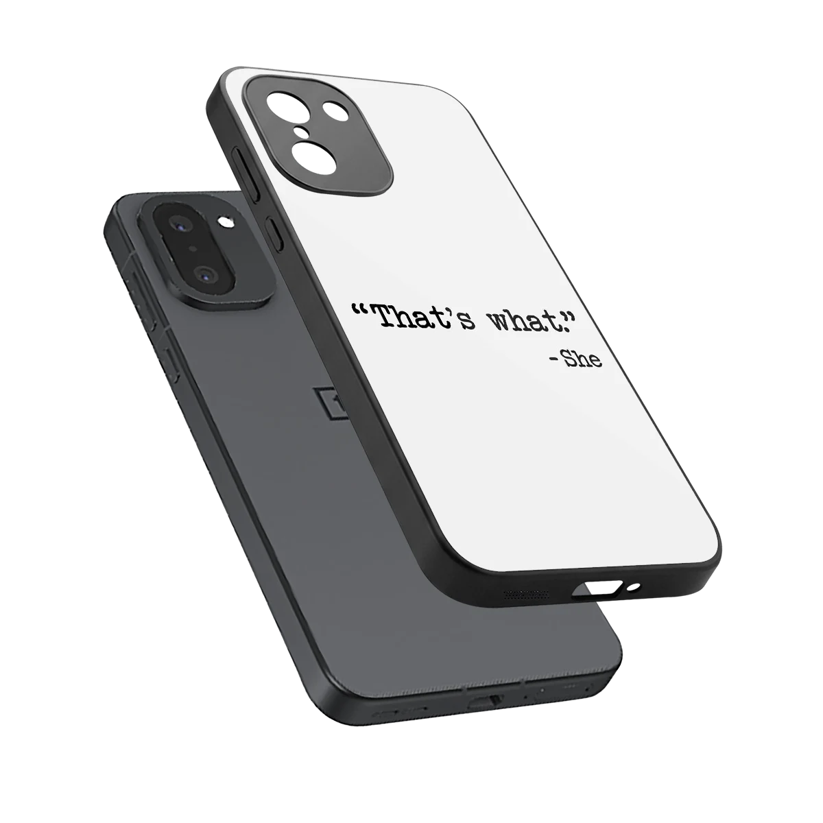 Thats What sleek oneplus 15r cover with tempered glass back and TPU edges