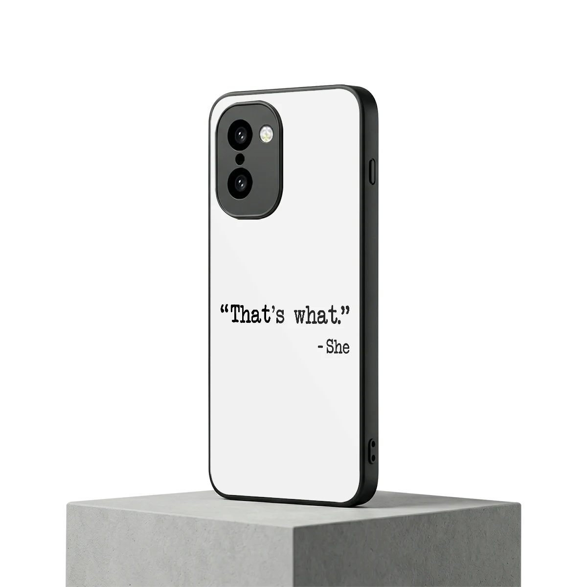 Thats What oneplus 15r mobile cover | shockproof glass phone case
