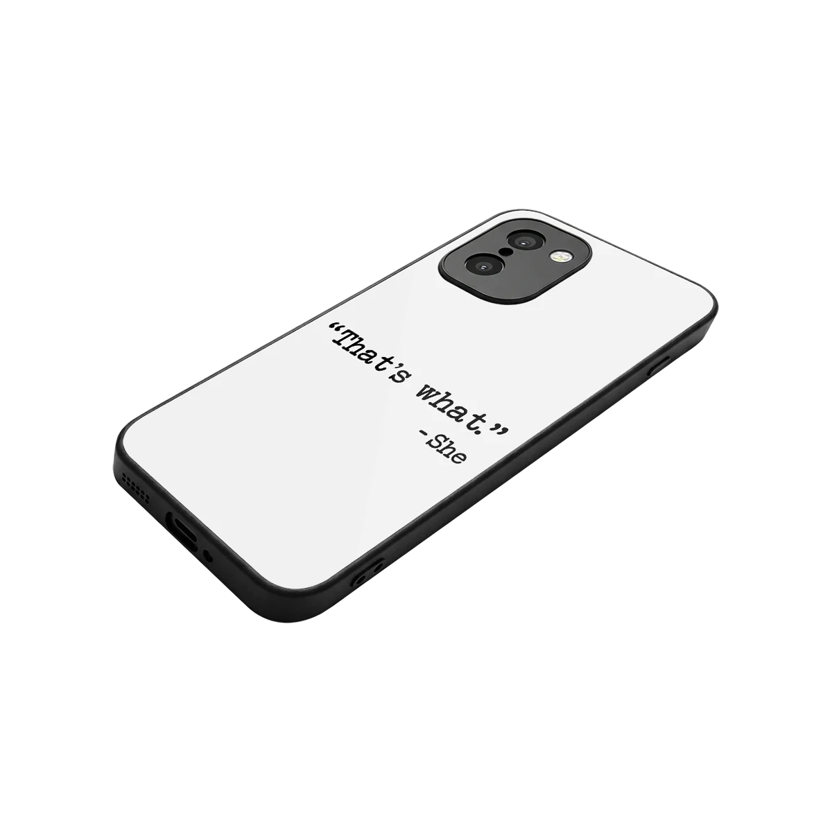 Thats What stylish phone case for oneplus 15r | glossy glass and slim fit