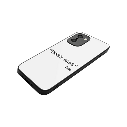 Thats What stylish phone case for oneplus 15r | glossy glass and slim fit