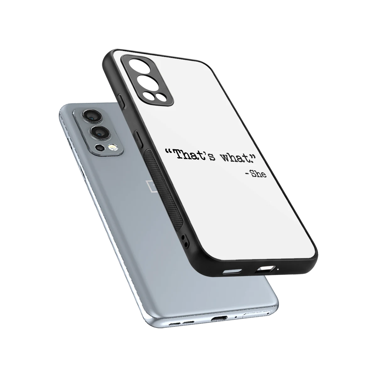 Thats What sleek oneplus nord 2 cover with tempered glass back and TPU edges