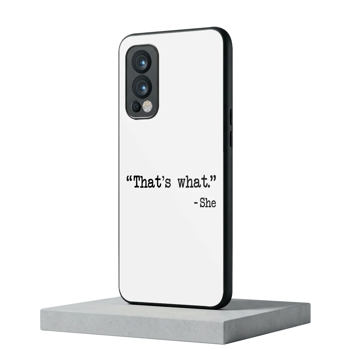Thats What oneplus nord 2 mobile cover | shockproof glass phone case