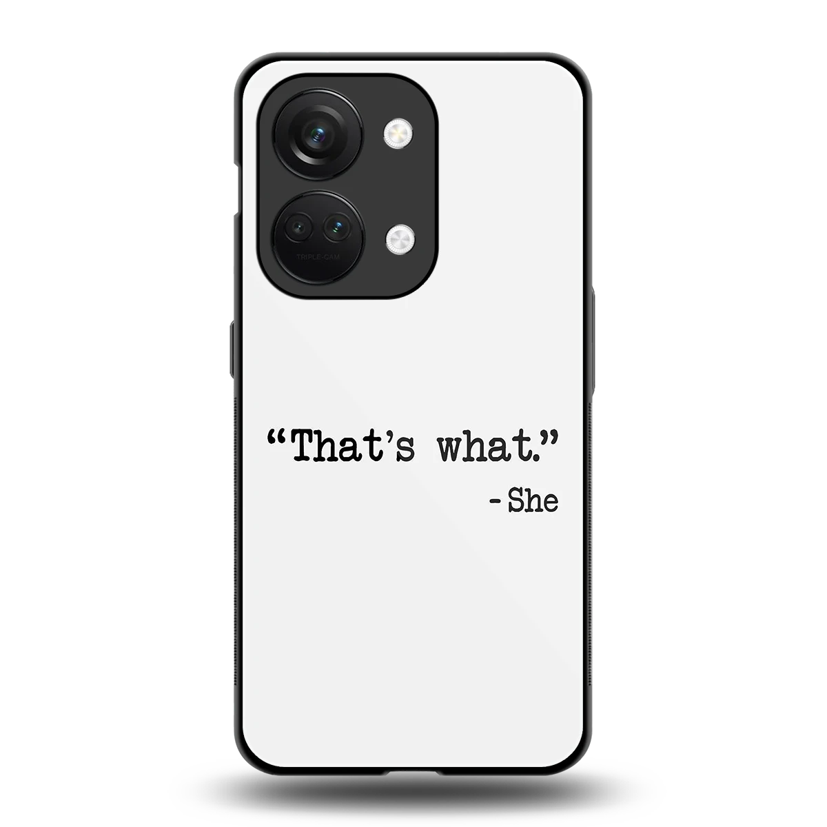 Thats What back phone cover | glass case for oneplus nord 3
