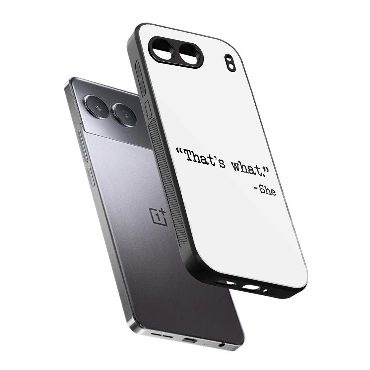 Thats What sleek oneplus nord 4 cover with tempered glass back and TPU edges