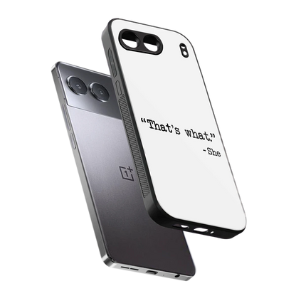 Thats What sleek oneplus nord 4 cover with tempered glass back and TPU edges