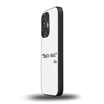 Thats What oneplus nord ce 3 mobile cover | shockproof glass phone case