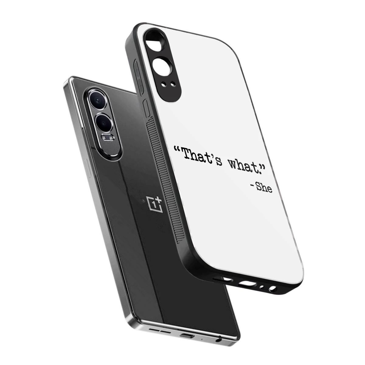 Thats What sleek oneplus nord ce 4 lite cover with tempered glass back and TPU edges