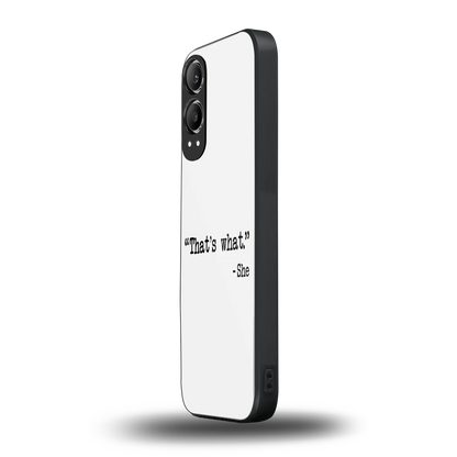 Thats What oneplus nord ce 4 lite mobile cover | shockproof glass phone case
