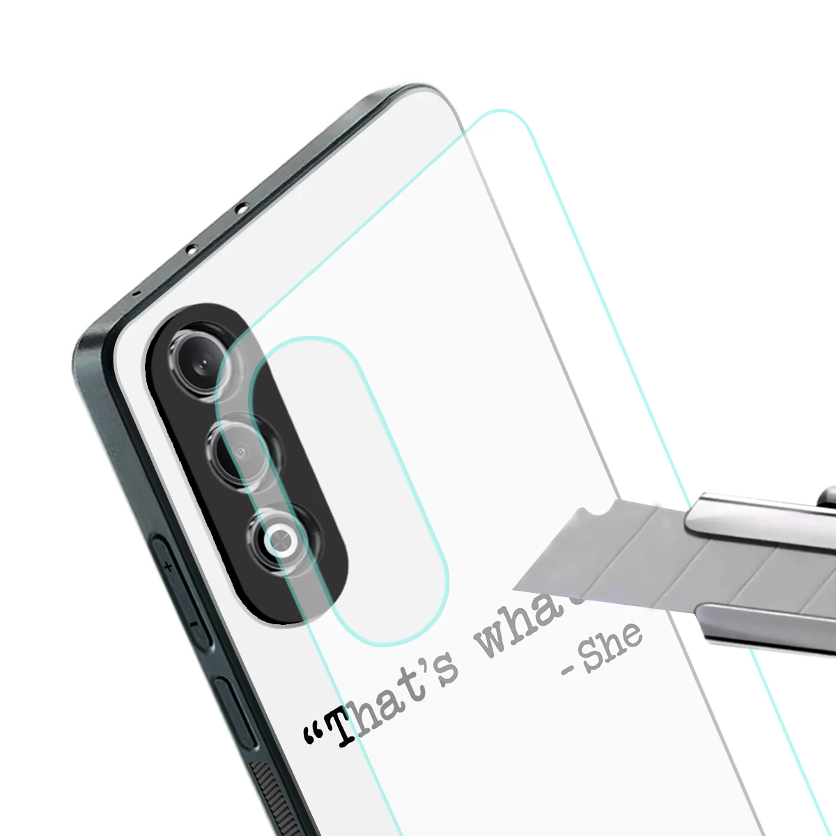 Thats What stylish phone case for oneplus nord ce 4 | glossy glass and slim fit