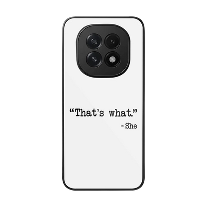 Thats What back phone cover | glass case for oppo f29 5g