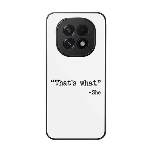 Thats What back phone cover | glass case for oppo f29 5g