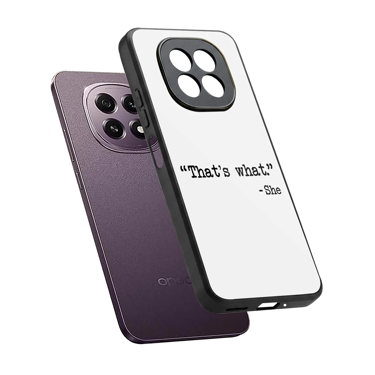 Thats What sleek oppo f29 5g cover with tempered glass back and TPU edges