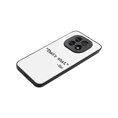 Thats What stylish phone case for oppo f29 5g | glossy glass and slim fit