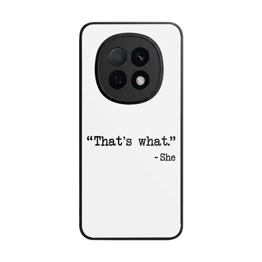 Thats What back phone cover | glass case for oppo f29 pro 5g