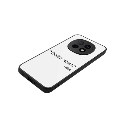Thats What stylish phone case for oppo f29 pro 5g | glossy glass and slim fit