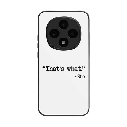 Thats What back phone cover | glass case for oppo f31 pro 5g