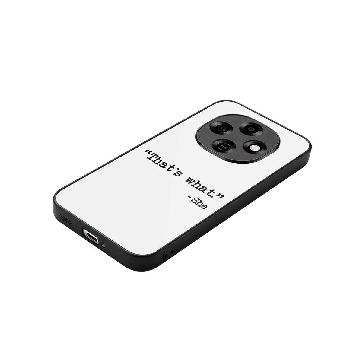 Thats What stylish phone case for oppo f31 pro 5g | glossy glass and slim fit