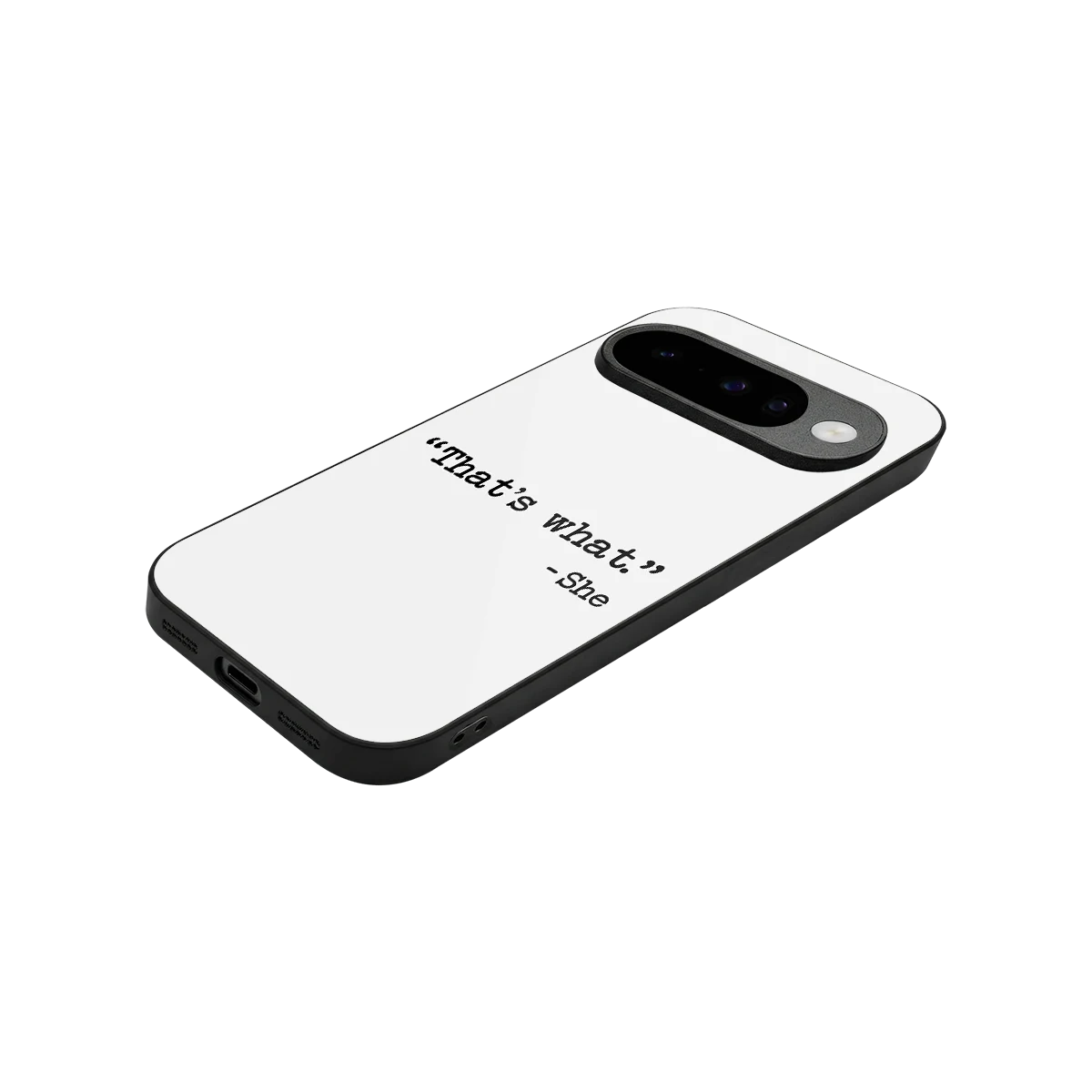 Thats What stylish phone case for google pixel 10 | glossy glass and slim fit
