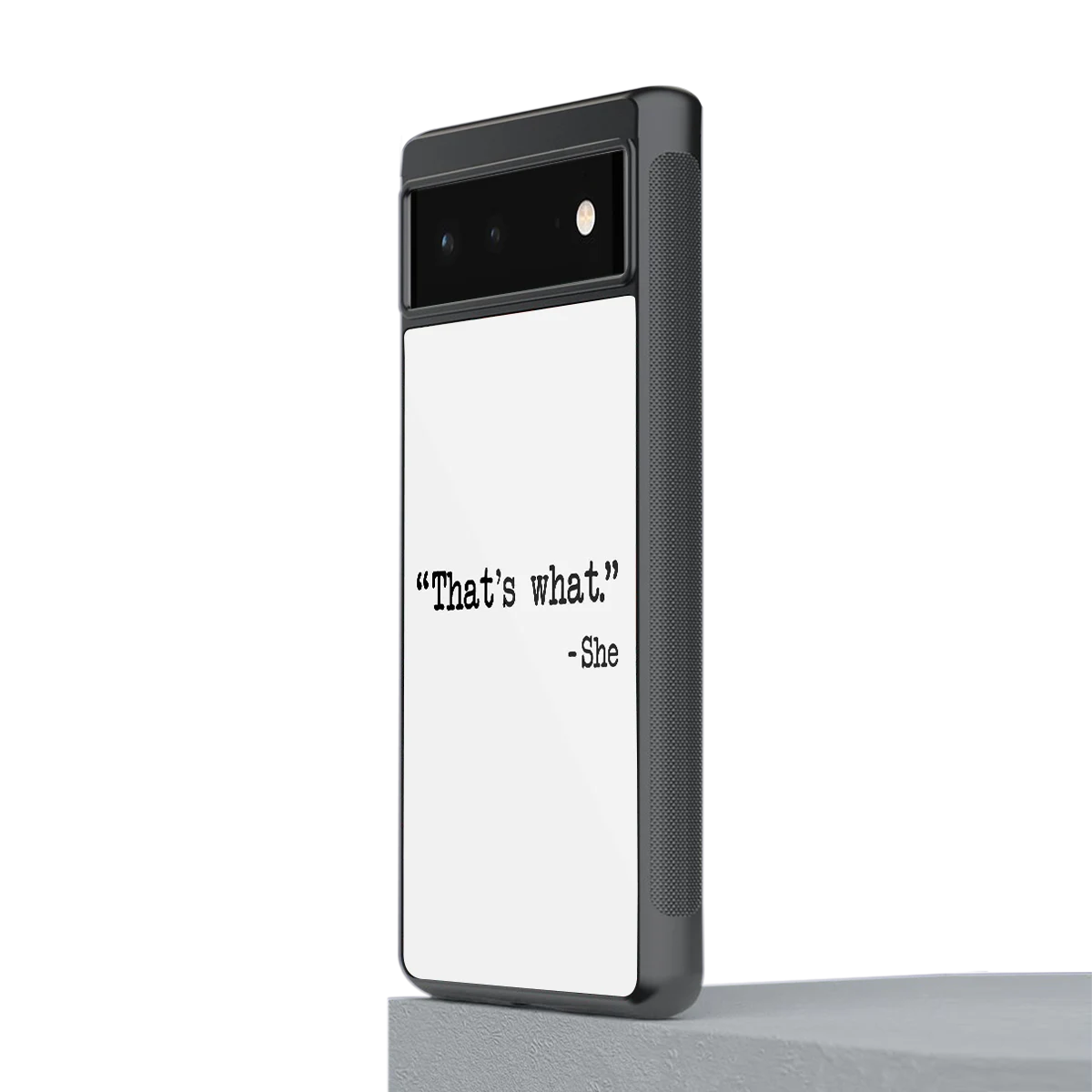 Thats What stylish phone case for google pixel 6 | glossy glass and slim fit