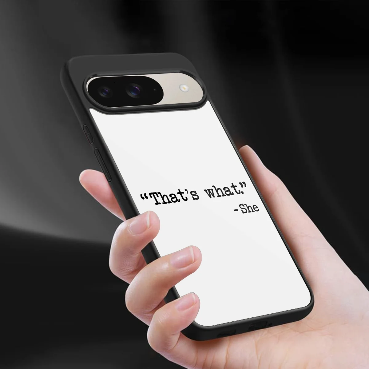 Thats What sleek google pixel 9 cover with tempered glass back and TPU edges