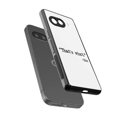 Thats What sleek google pixel 10a cover with tempered glass back and TPU edges