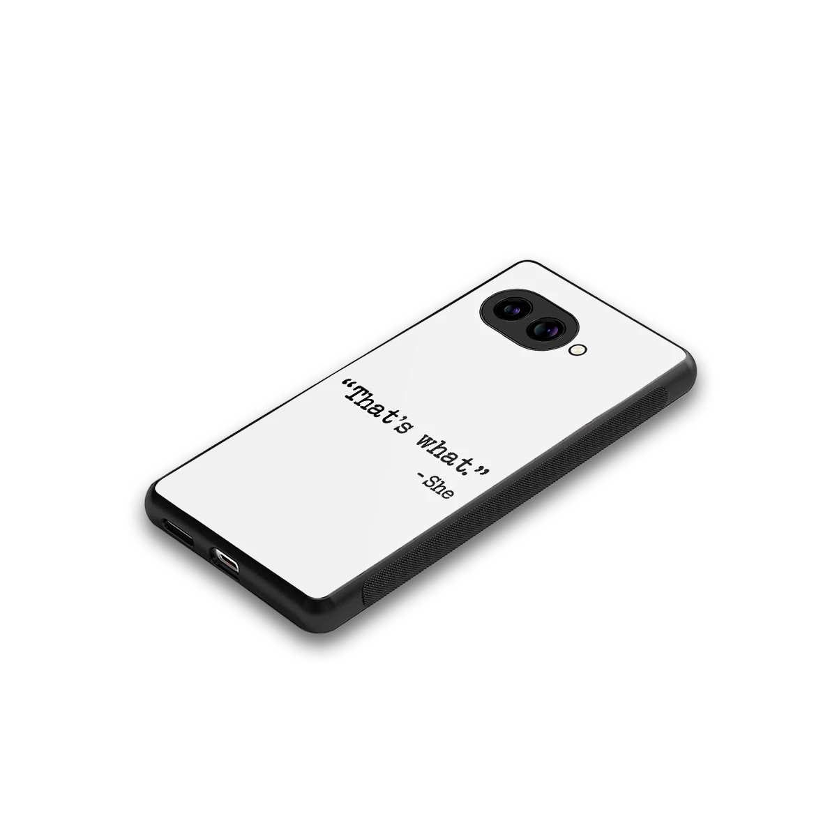 Thats What stylish phone case for google pixel 10a | glossy glass and slim fit