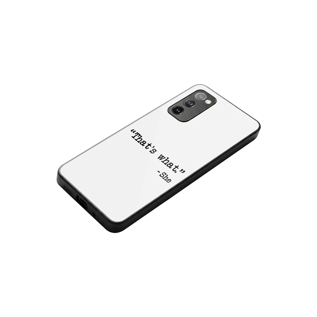 Thats What stylish phone case for samsung galaxy s20 fe | glossy glass and slim fit