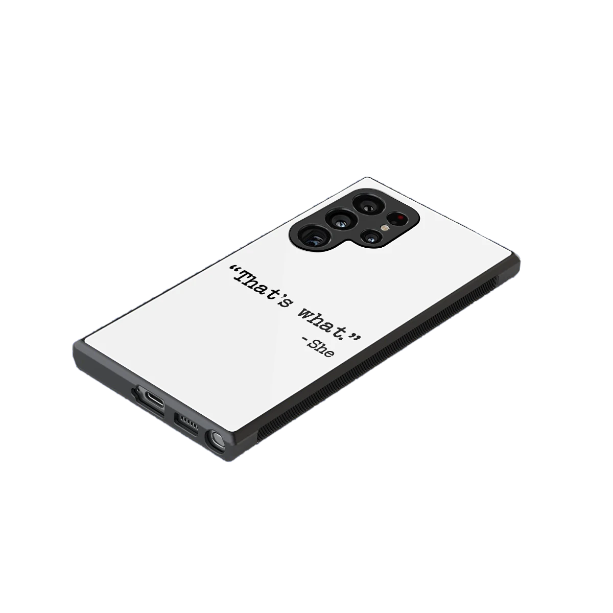 Thats What stylish phone case for samsung galaxy s23 ultra | glossy glass and slim fit