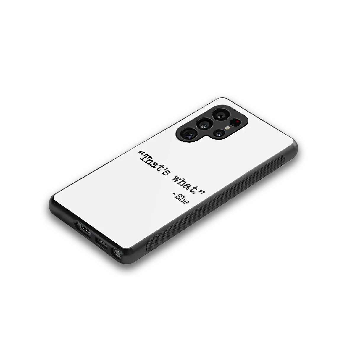 Thats What stylish phone case for samsung galaxy s25 ultra | glossy glass and slim fit