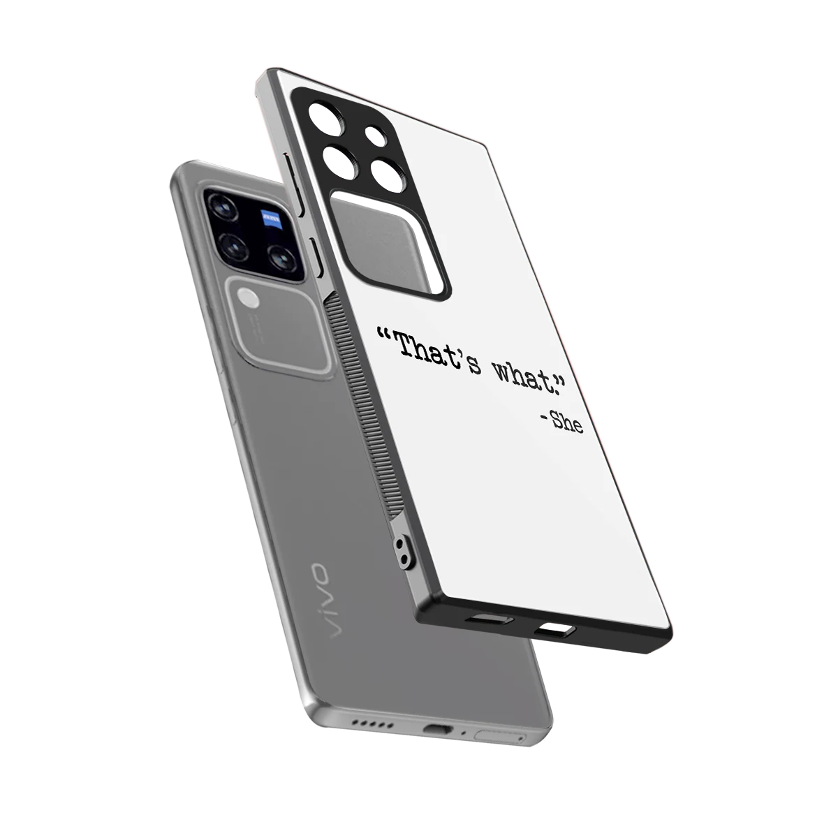 Thats What sleekvivo v30 pro cover with tempered glass back and TPU edges