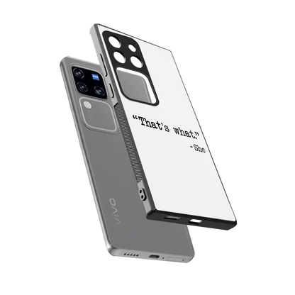 Thats What sleekvivo v30 pro cover with tempered glass back and TPU edges