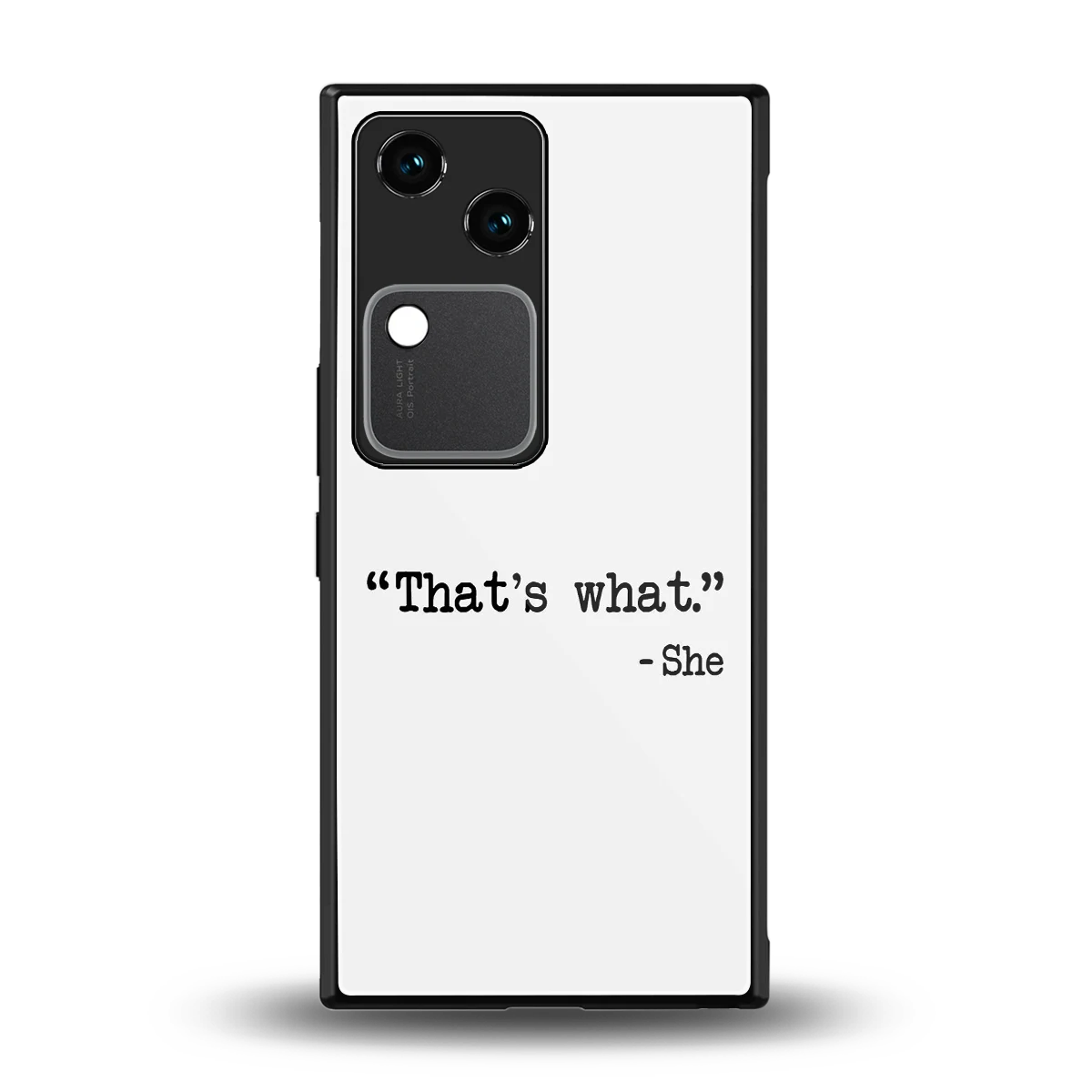 Thats What back phone cover | glass case for vivo v30
