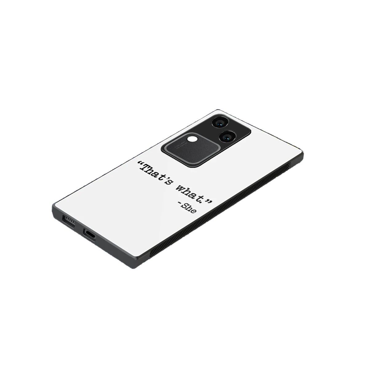 Thats What stylish phone case for vivo v30 | glossy glass and slim fit