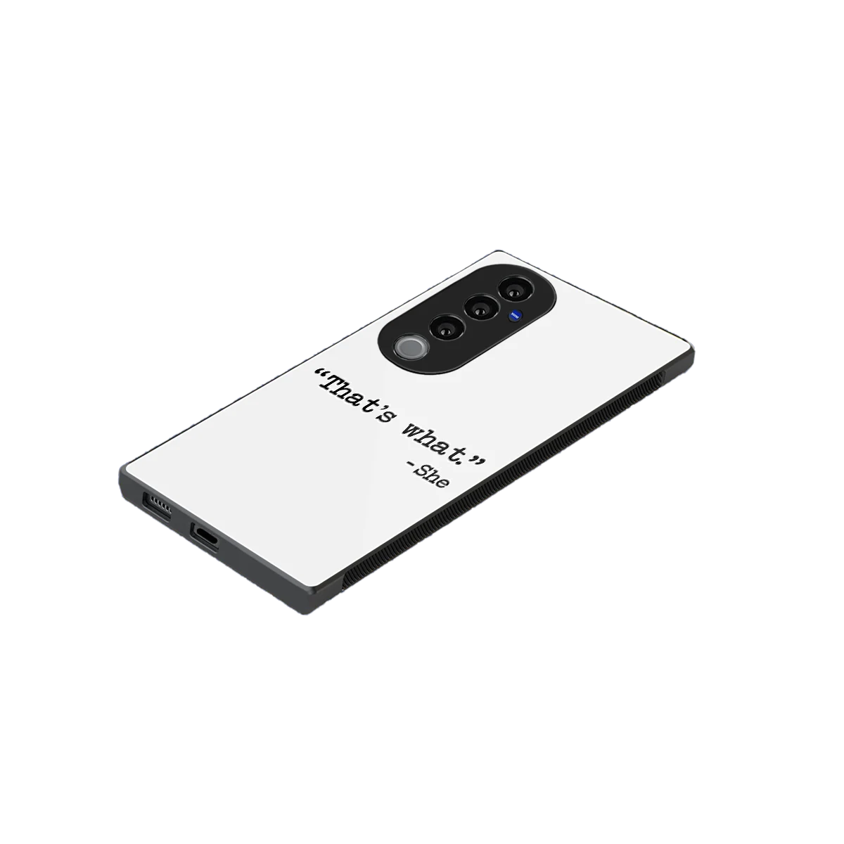 Thats What stylish phone case for vivo v40 pro | glossy glass and slim fit