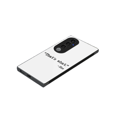 Thats What stylish phone case for vivo v40 pro | glossy glass and slim fit