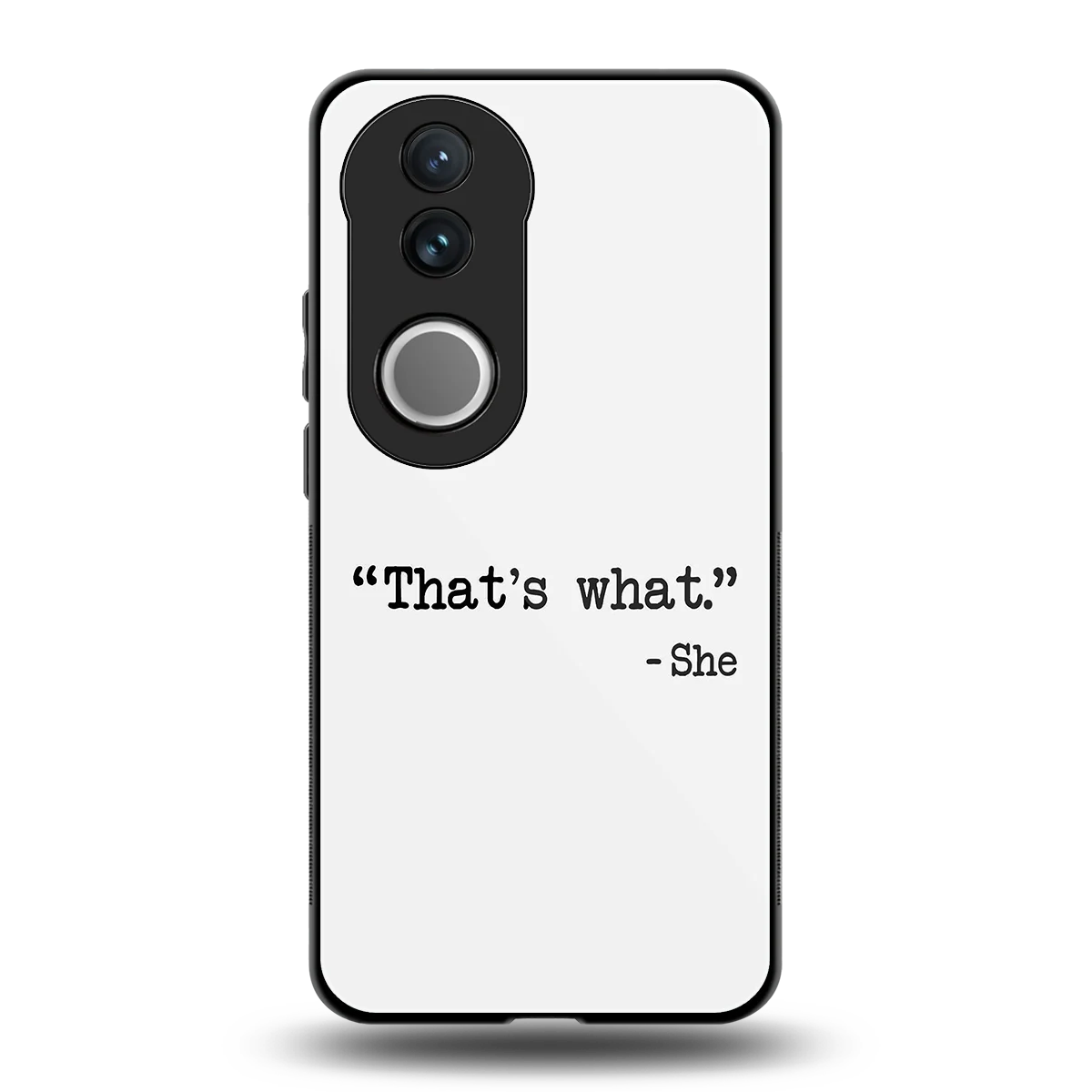Thats What back phone cover | glass case for vivo v50