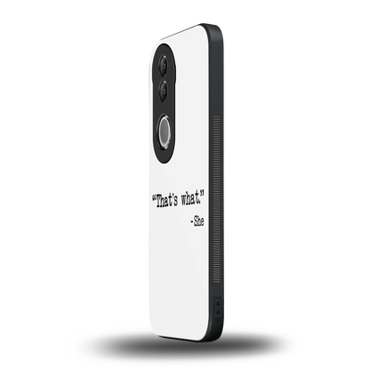 Thats What vivo v50 mobile cover | shockproof glass phone case