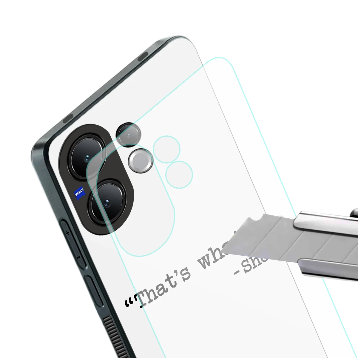 Thats What stylish phone case for vivo v60 | glossy glass and slim fit
