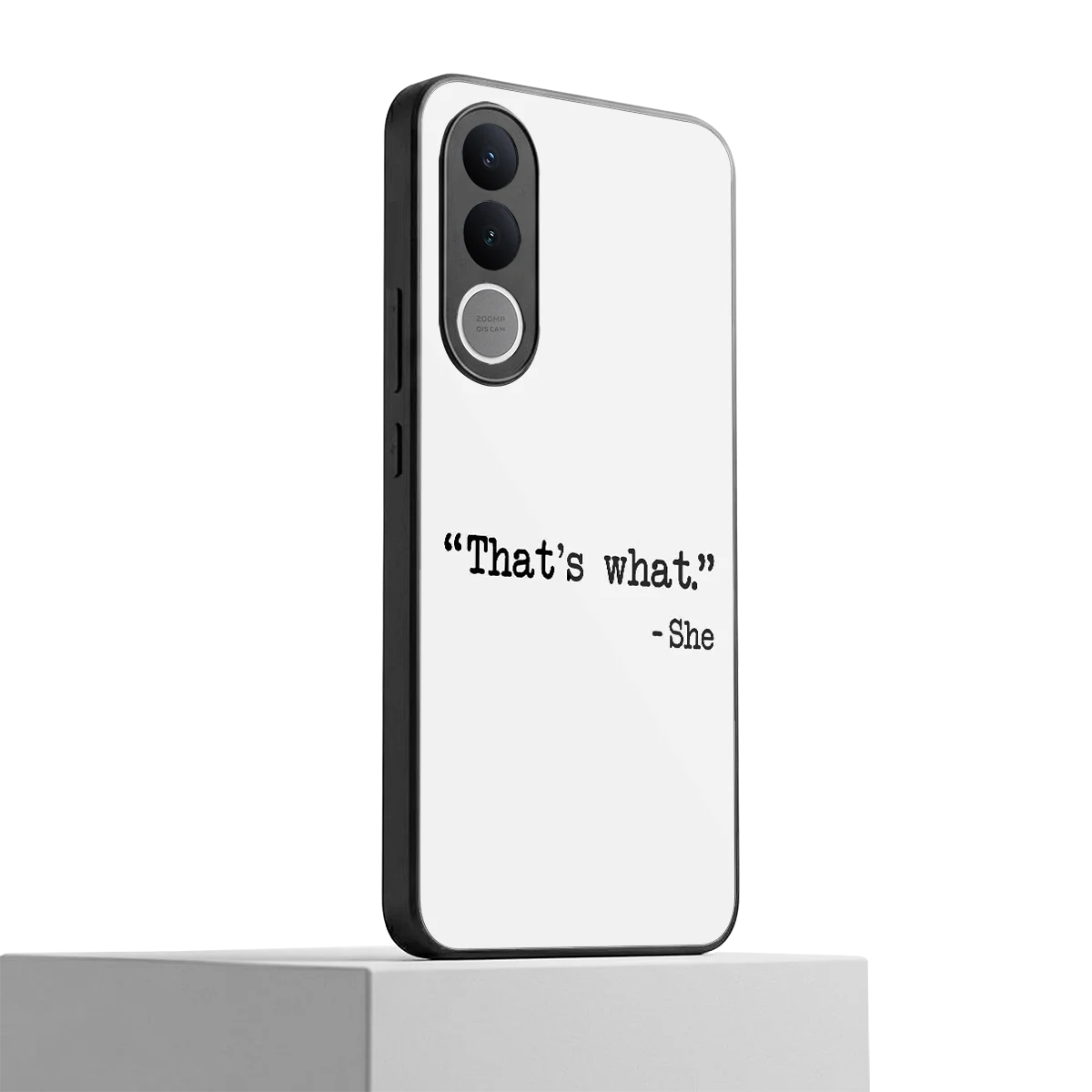 Thats What vivo v70 fe mobile cover | shockproof glass phone case