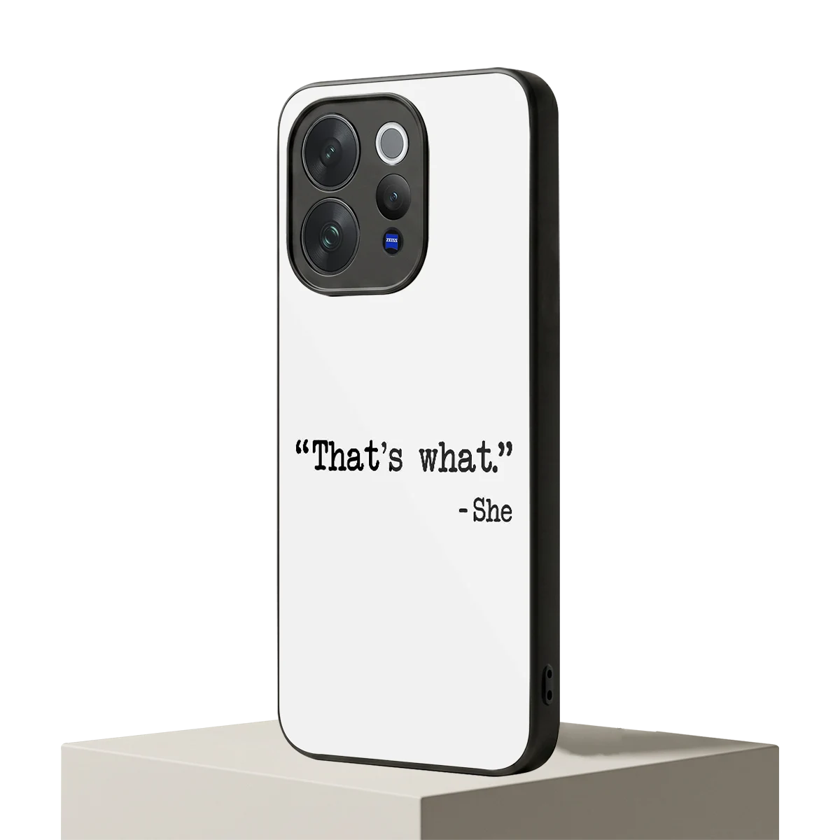 Thats What vivo v70 elite mobile cover | shockproof glass phone case