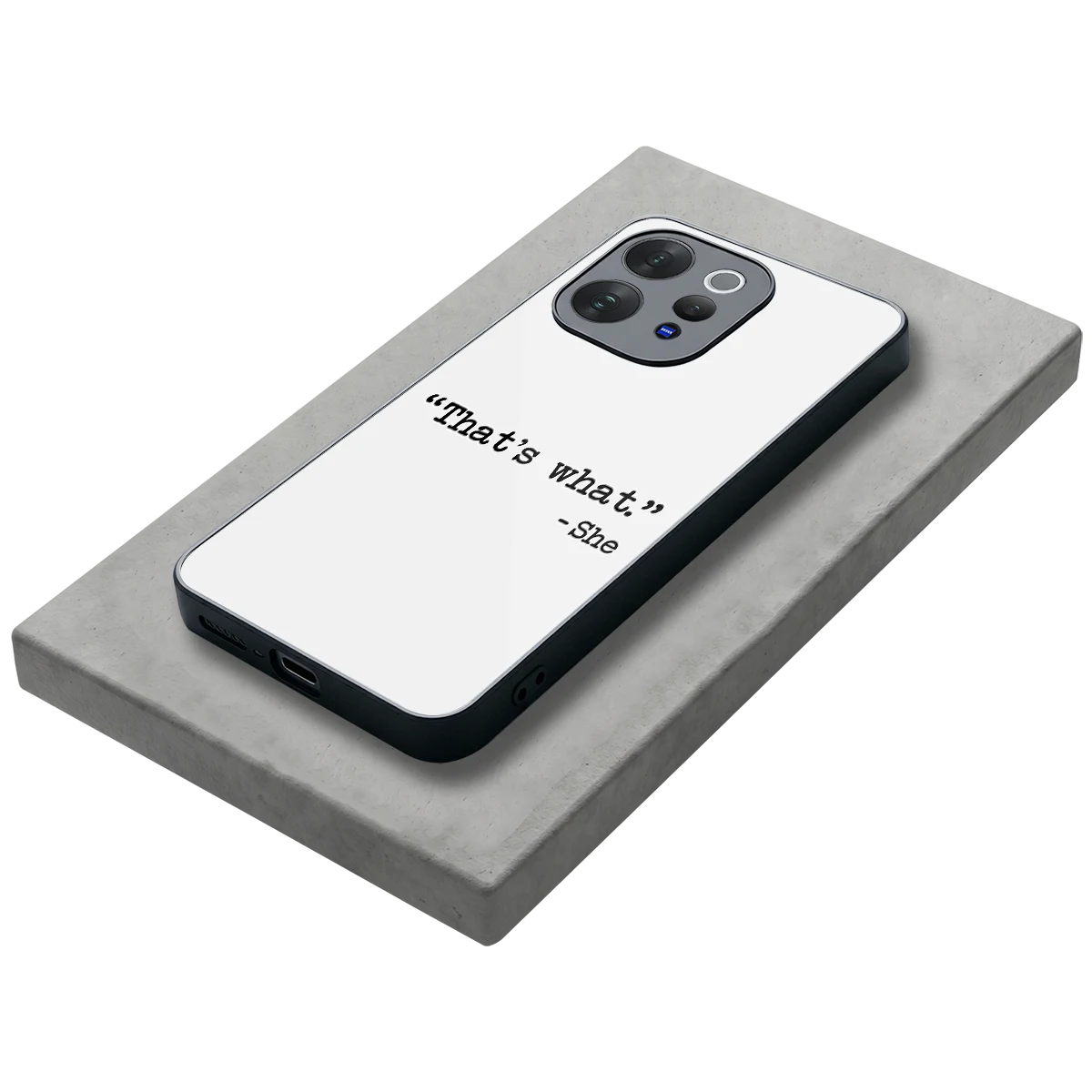Thats What stylish phone case for vivo v70 | glossy glass and slim fit