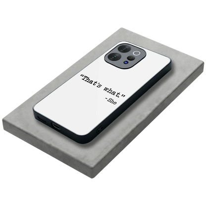 Thats What stylish phone case for vivo v70 | glossy glass and slim fit