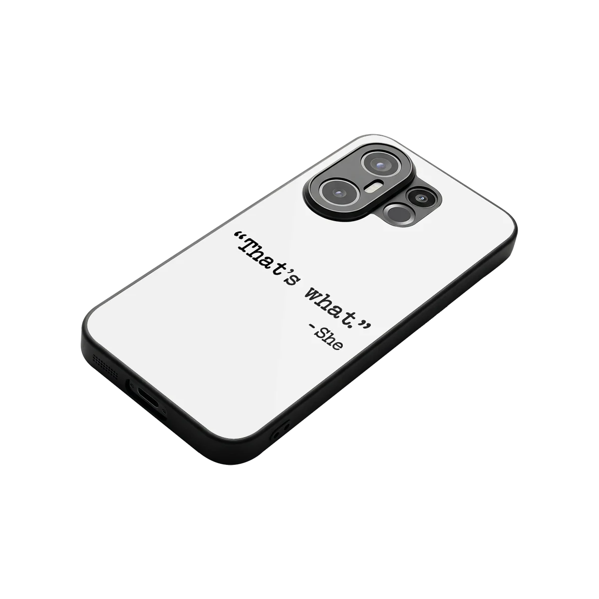 Thats What stylish phone case for vivo x200 fe | glossy glass and slim fit