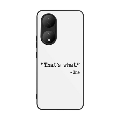 Thats What back phone cover | glass case for Vivo-y100