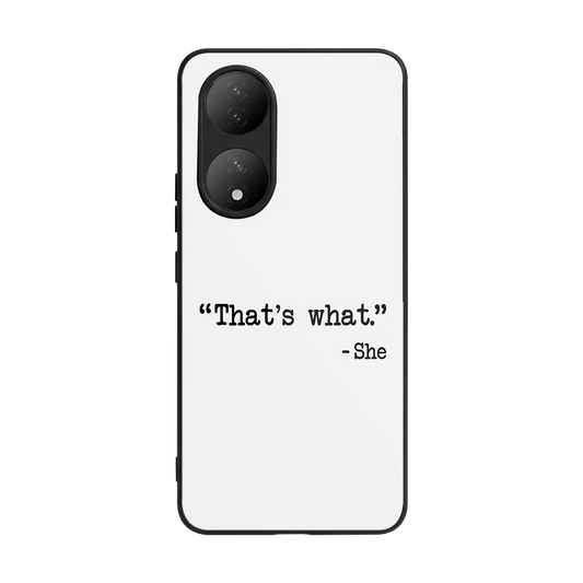 Thats What back phone cover | glass case for Vivo-y100