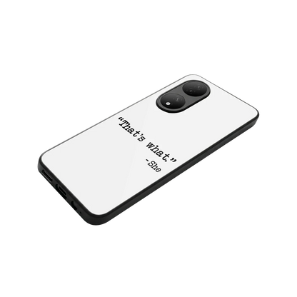 Thats What stylish phone case for Vivo-y100 | glossy glass and slim fit
