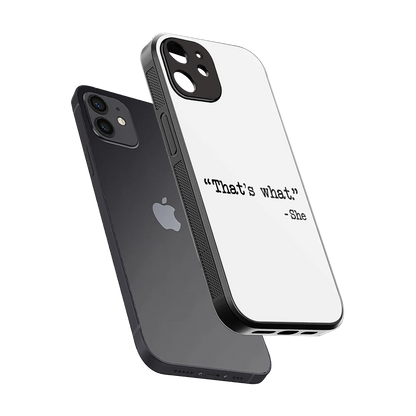 Thats What sleek iphone 11 cover with tempered glass back and TPU edges