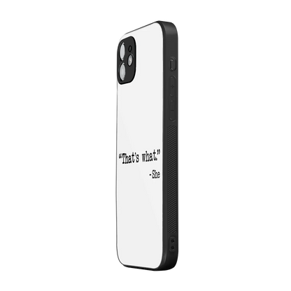 Thats What iphone 11 mobile cover | shockproof glass phone case