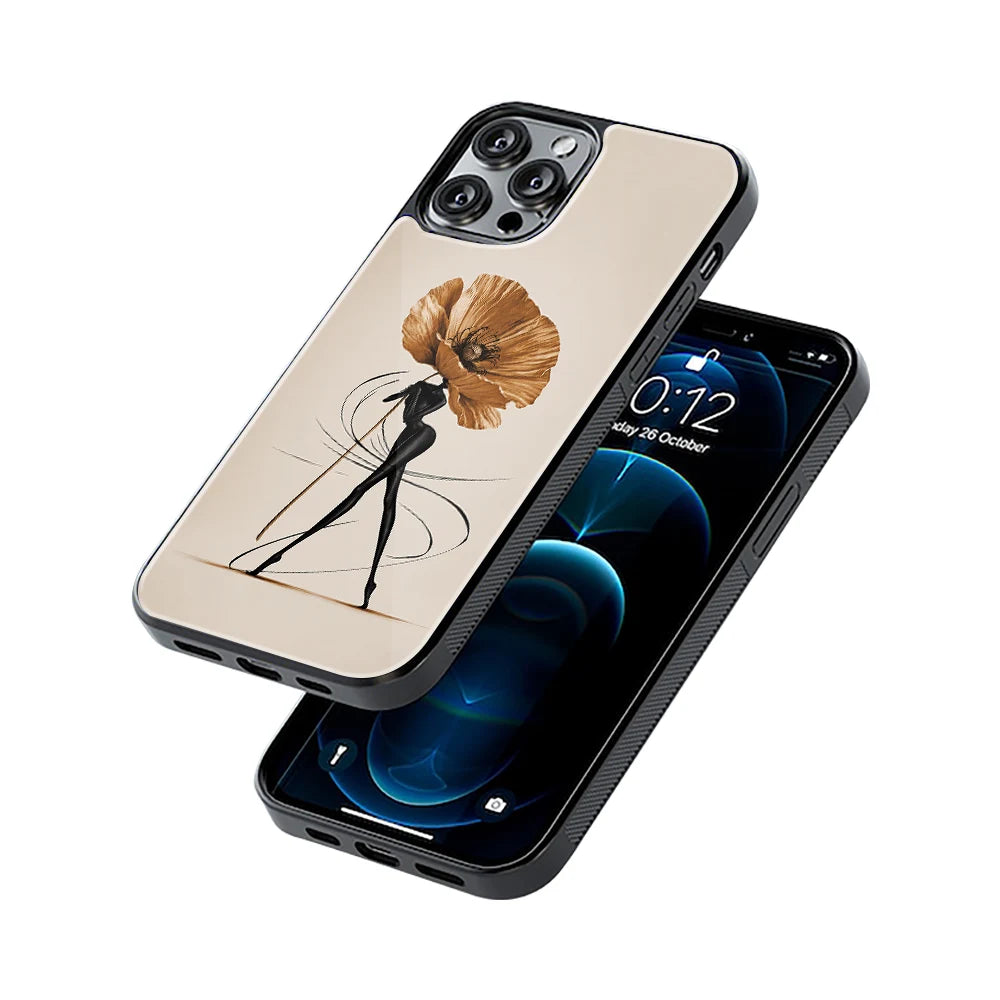 Protective Glass Back Phone Case Compatible with iPhone, Samsung, OnePlus, Pixel & More