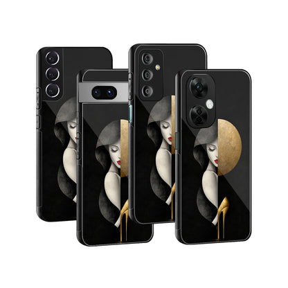 Stylish Glass Back Case for All Smartphones iPhone, Samsung, OnePlus, Pixel, Redmi, Oppo, Vivo, Motorola